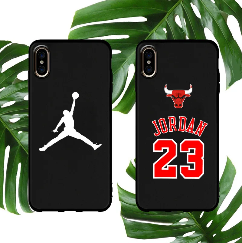 

Sports AIR jordan 23 soft phone cover case for iphone X XS MAX XR 8 7 6 6S plus 5 5s se cases matte silicon basketball Couple