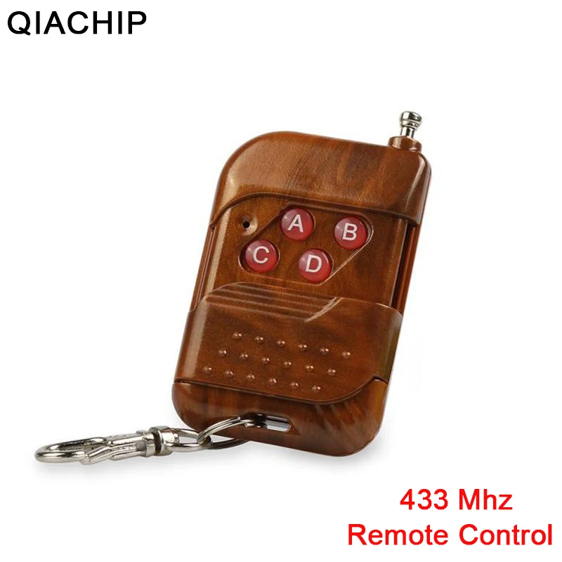 

QIACHIP 433mhz Wireless Remote Control Learning Code RF Transmitter For Universal Smart Home Gate Garage Electric Door Key Fob