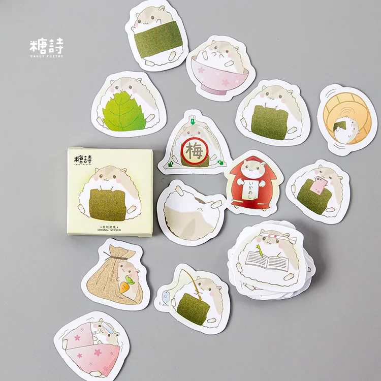 

45Pcs/Pack Cute Hamster Mini Paper Sticker Decoration Diy Ablum Diary Scrapbooking Seal Stickers Kawaii Stationery School Supply