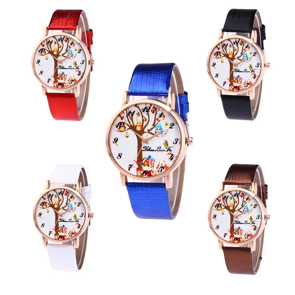

Christmas Women's Casual very charming for all occasions Quartz Silicone strap Band Watch Analog Wrist Watch Women Clock reloj