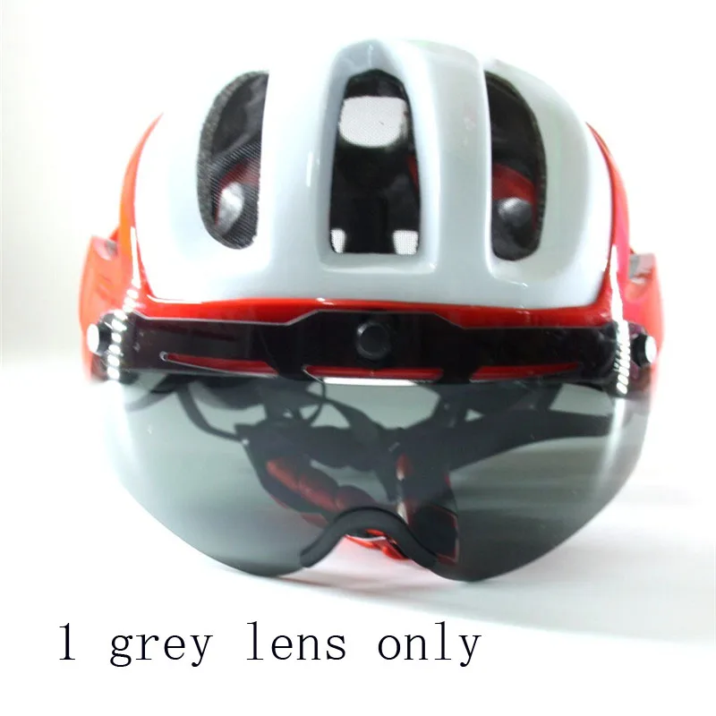 Scohiro, велосипедный шлем, 3 линзы, козырек, солнцезащитные очки, MTB, горная дорога, велосипедный шлем, шлем, Cascos, Ciclismo, велосипедный шлем для взрослых - Цвет: sw W RED grey LENS
