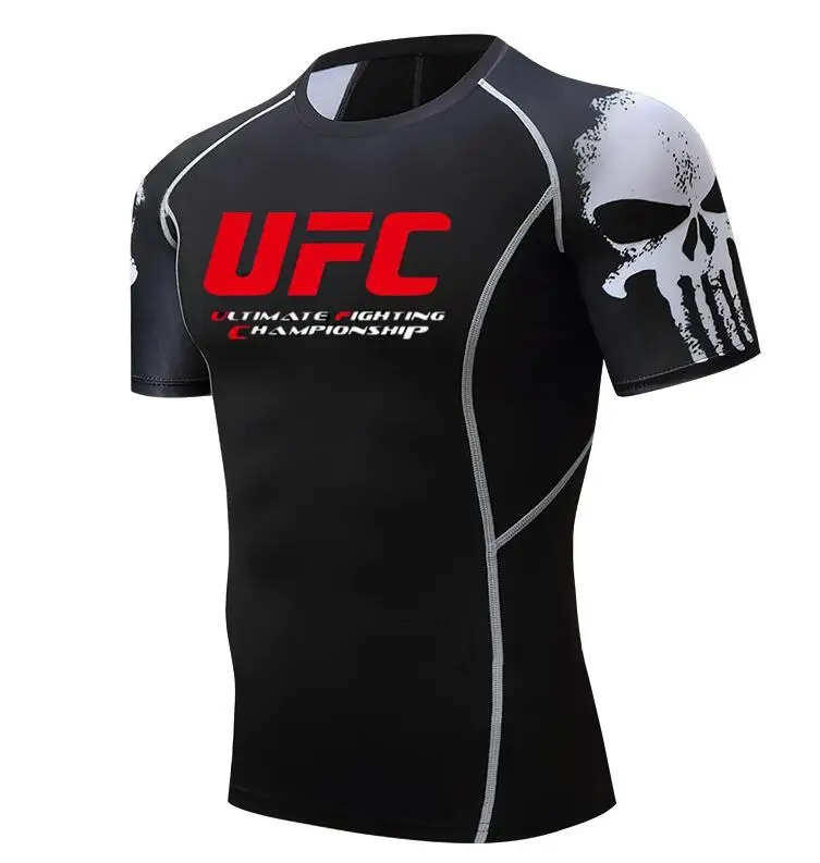

MMA Man T-shirts Ultimate Fighting Championship UFC men t Shirt 2018 Compressione Bodybuilding t Shirt S-3XL Casuals t-Shirt