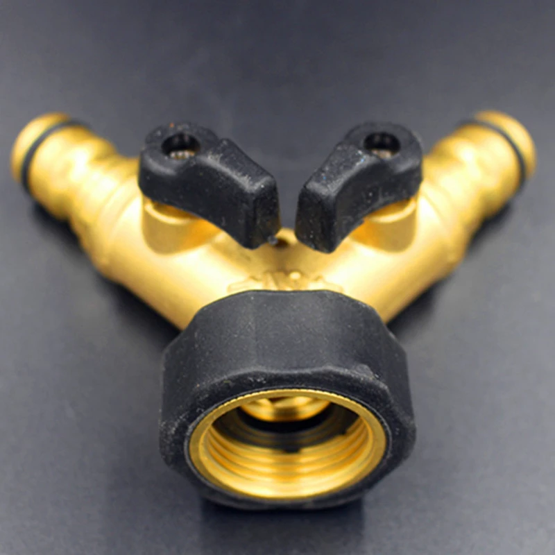 

1PCS 3/4" Quick Joint Of Copper Copper Faucet Valve Water Pipe Head Water Pipe Head Switching Manifold Triple Head Distributor