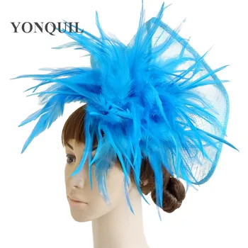 

17 colors charming sinamay material fascinator headwear wedding headpiece kentucky derby hat show hat suit for all season MYQ032