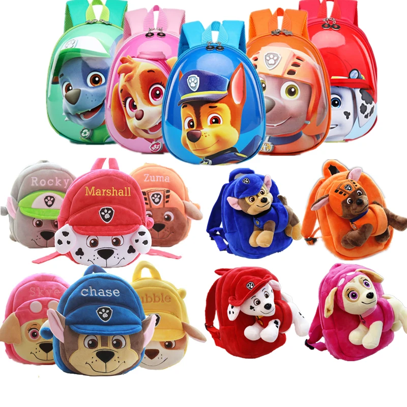 

Paw Patrol Dog backpack School Bag Stuffed Plush backpack Doll bag Toys Action Figure Model Stuffed and Plush Animals Toy gift