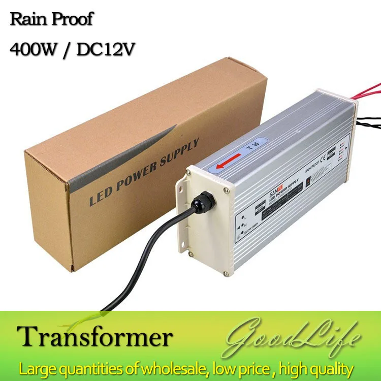 Buy DC 12V 400W Rain Proof LED Power supply,Power