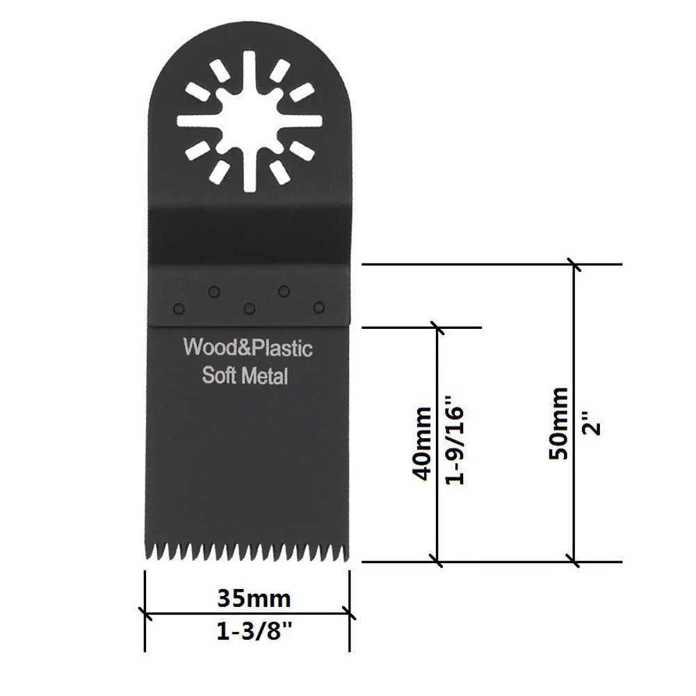 20pcs Multitool 35mm Quick Release Wood Plastic Metal Oscillating Saw Blade Set For cutting