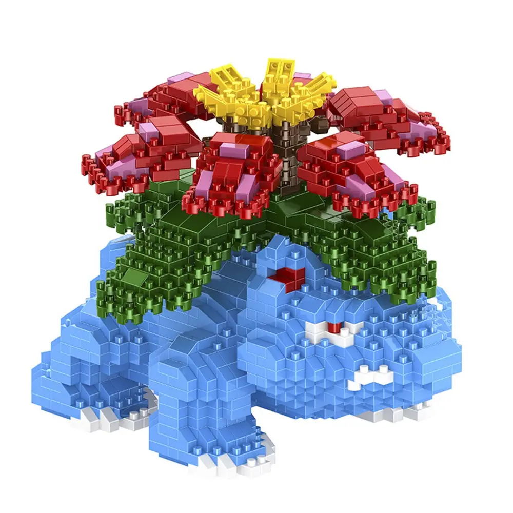 

B014 Diamond Building Blocks Flower Frog Japan Anime Figurines Toys Educational Gifts Action Figure Plastic Assembly Model Gift