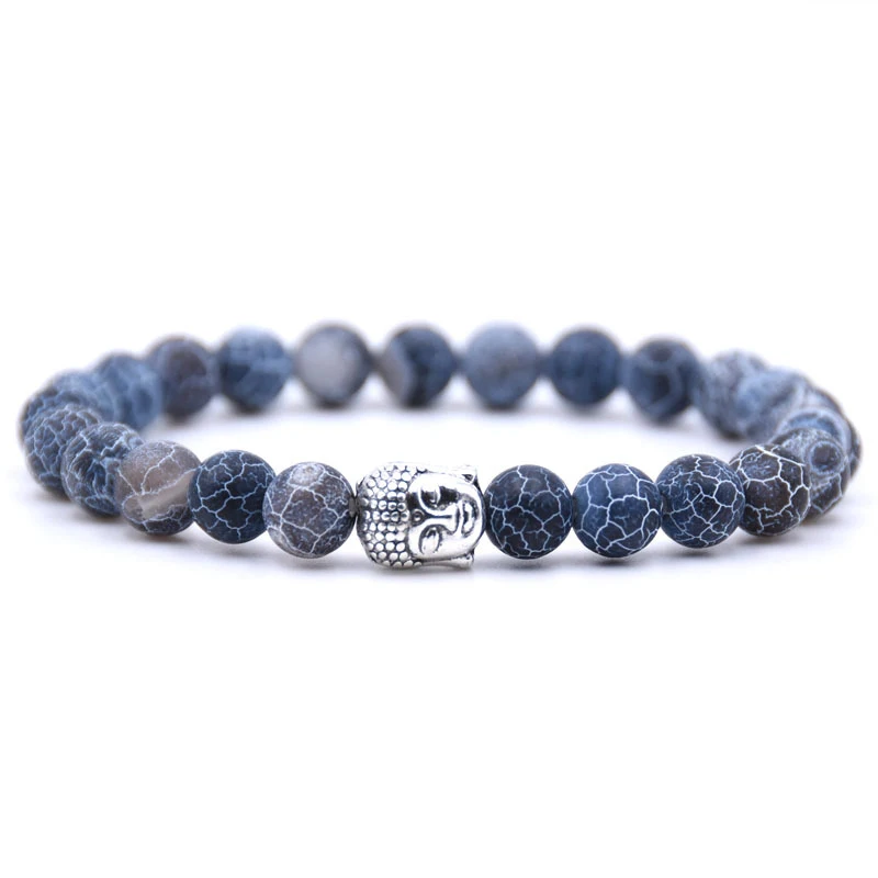 NIUYITID Lava Stone Bead Bracelet For Women Men Fashion Handmade Buddha Bracelet Christmas Jewelry Male Hand Accessories  (4)