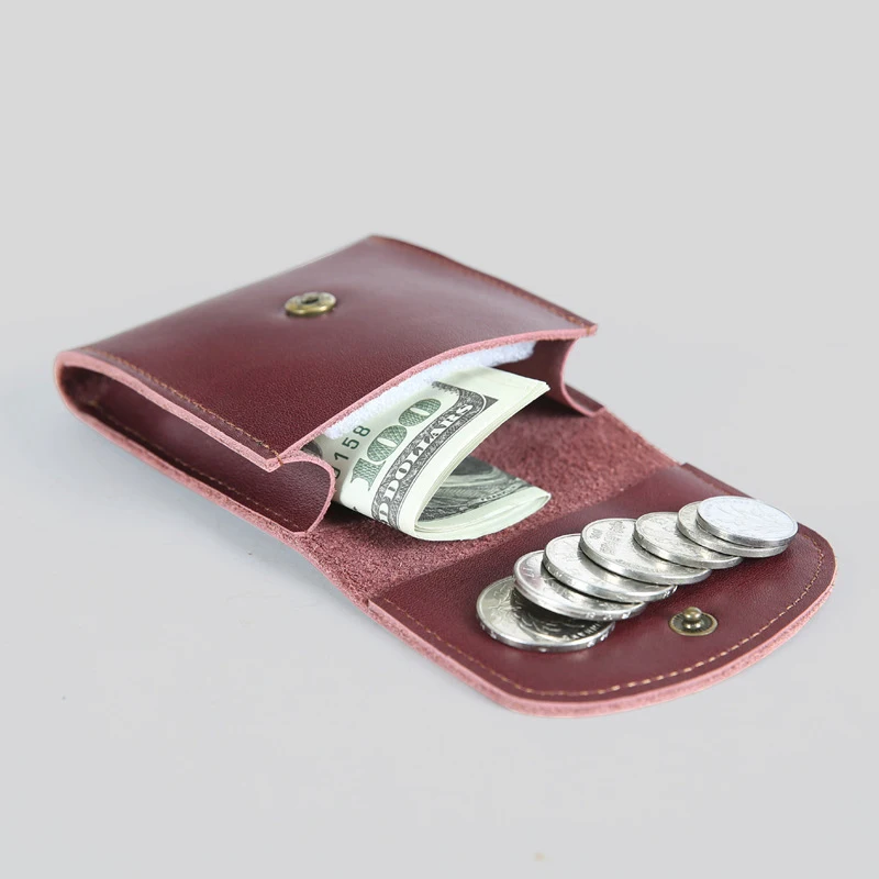 Кошелек унисекс из натуральной кожи простой модный кошелек с монетницей Monnaie Femme