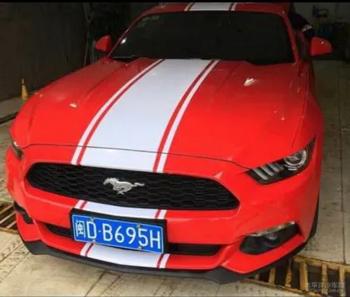 

Car Rally stripes 17'' Hood Roof Rear Bumper Decals for Mustang Vinyl Sticker ZC938 5PCS