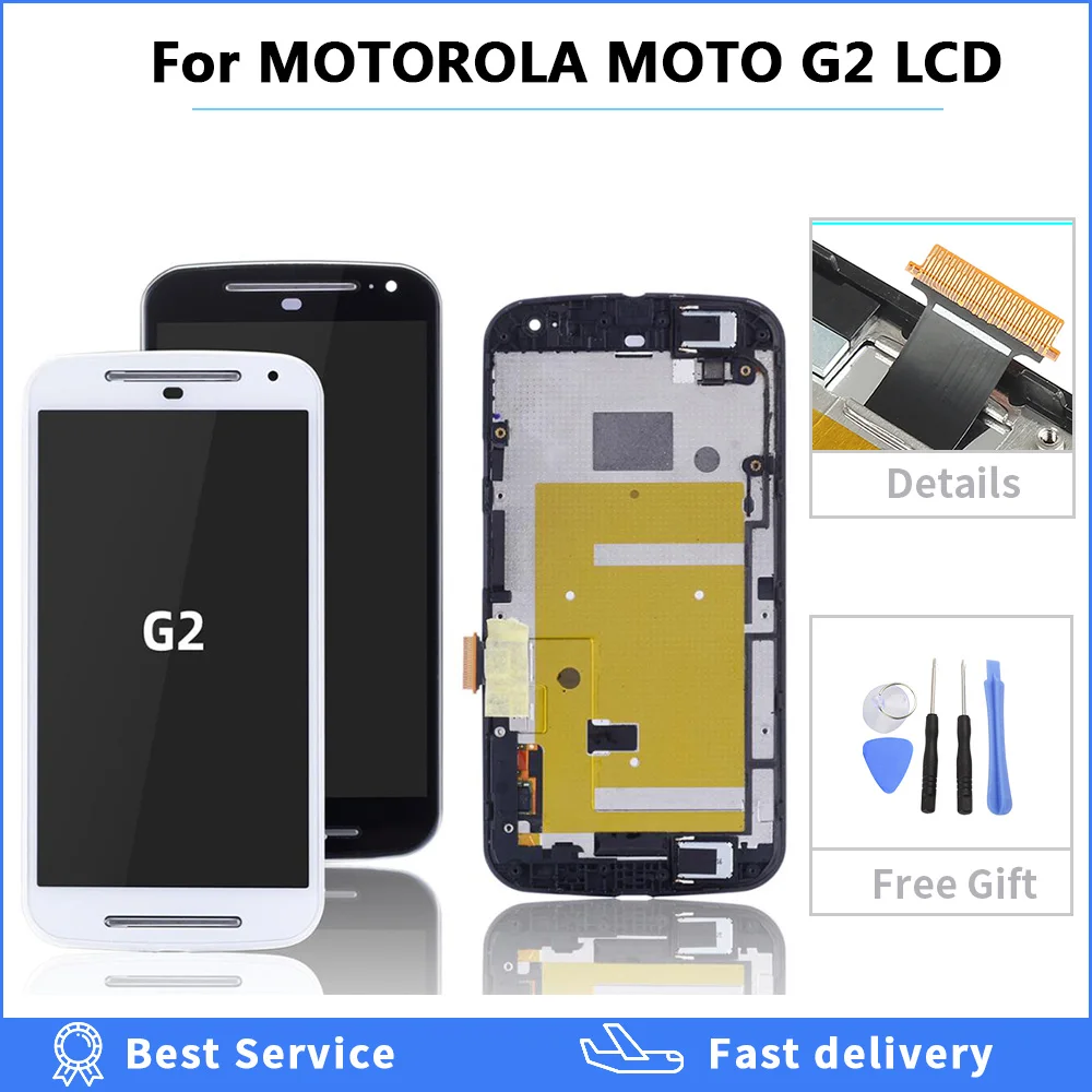 ЖК-дисплей для Motorola MOTO G2 lcd XT1063 XT1064 XT1068 XT1069 дисплей сенсорный экран дигитайзер с