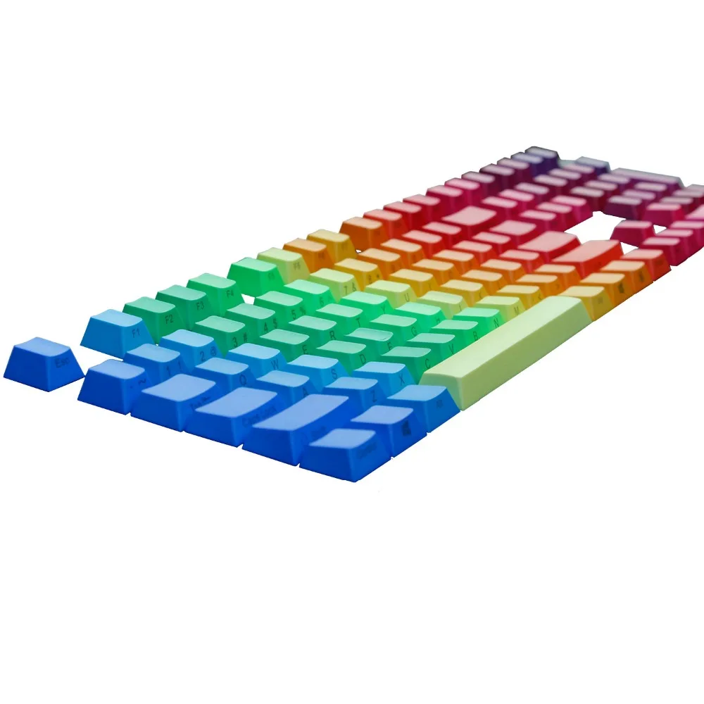 PBT keycaps Rainbow Cherry MX Key Caps Top/Side/Front Print With Keypuller For 87/104/108 Mechanical Gaming Keyboard цена PBT keycaps Rainbow Cherry MX Key Caps Top/Side/Front Print With Keypuller For 87/104/108 Mechanical Gaming Keyboard цены онлайн