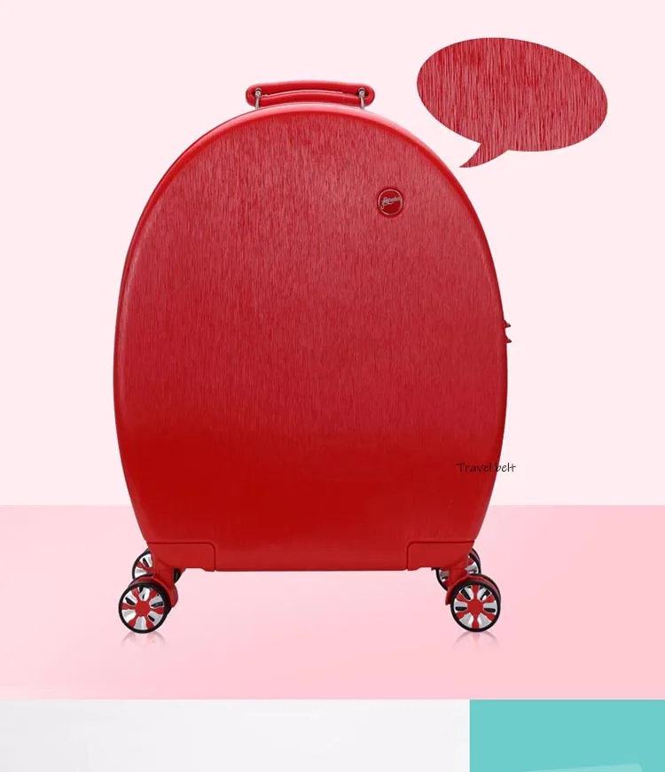 CARRYLOVE молодежная мода мультфильм милый круглый 20 дюймов размер сумки на колёсиках женский короткий чемодан