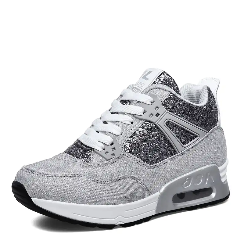 black shiny tennis shoes