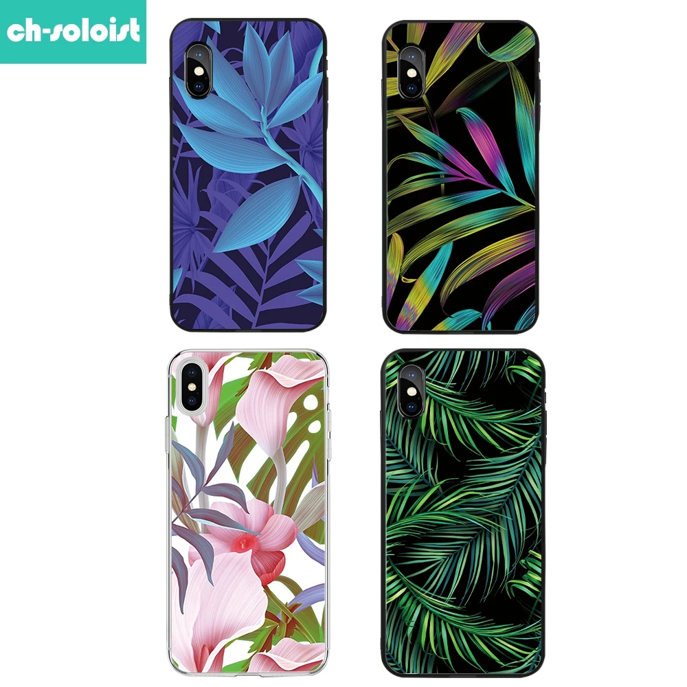 

Rainforest series TPU Silicone Case For iPhone XS MAX XR 5 6 7 6S Plus Protect Rubber Phone Case For iPhone 8 7 Plus