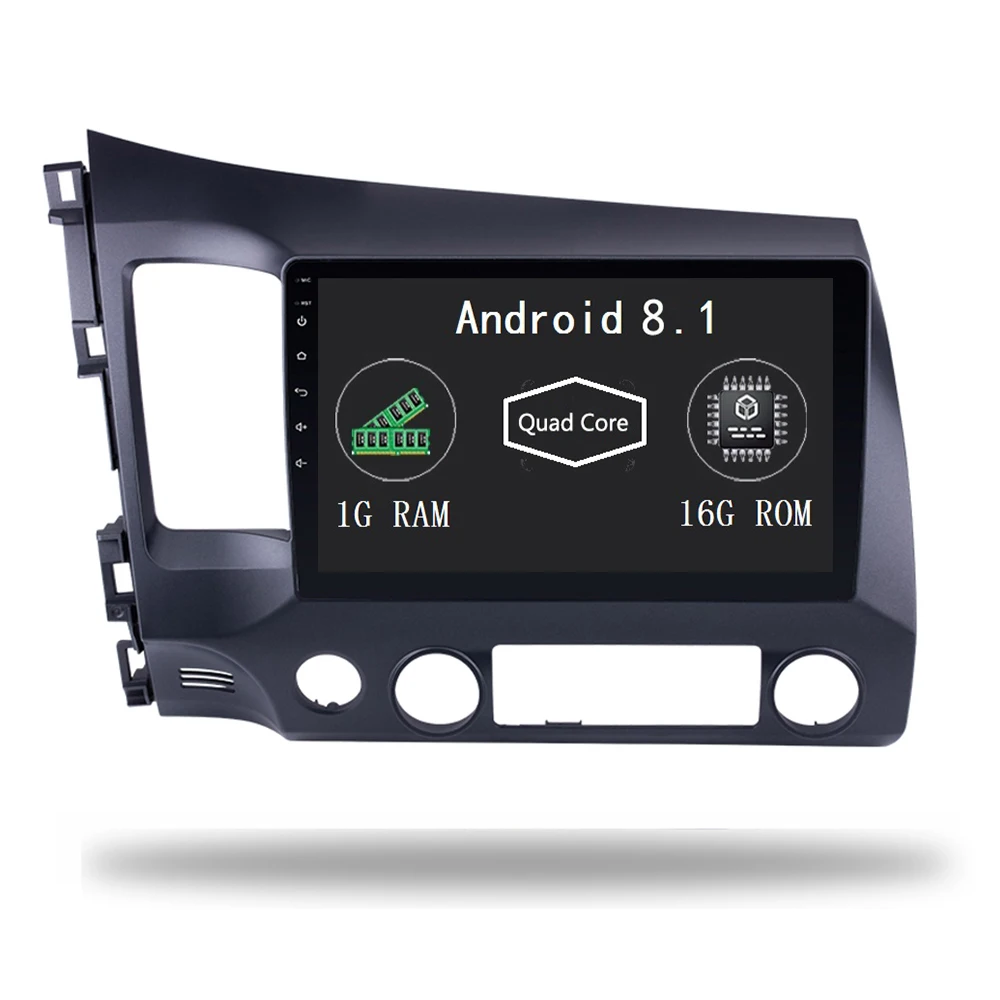 Android 8 1 автомобильный Радио GPS головка для Honda Civic 2006 2011 Автомобильный Авторадио
