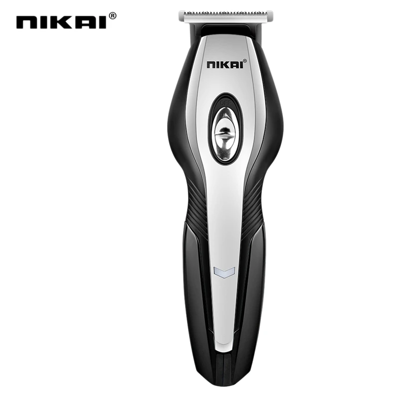 Black Nikai Usb перезаряжаемая электробритва электрические ножницы бритвы уход за лицом для мужчин триммер для бороды костюм - Цвет: Black