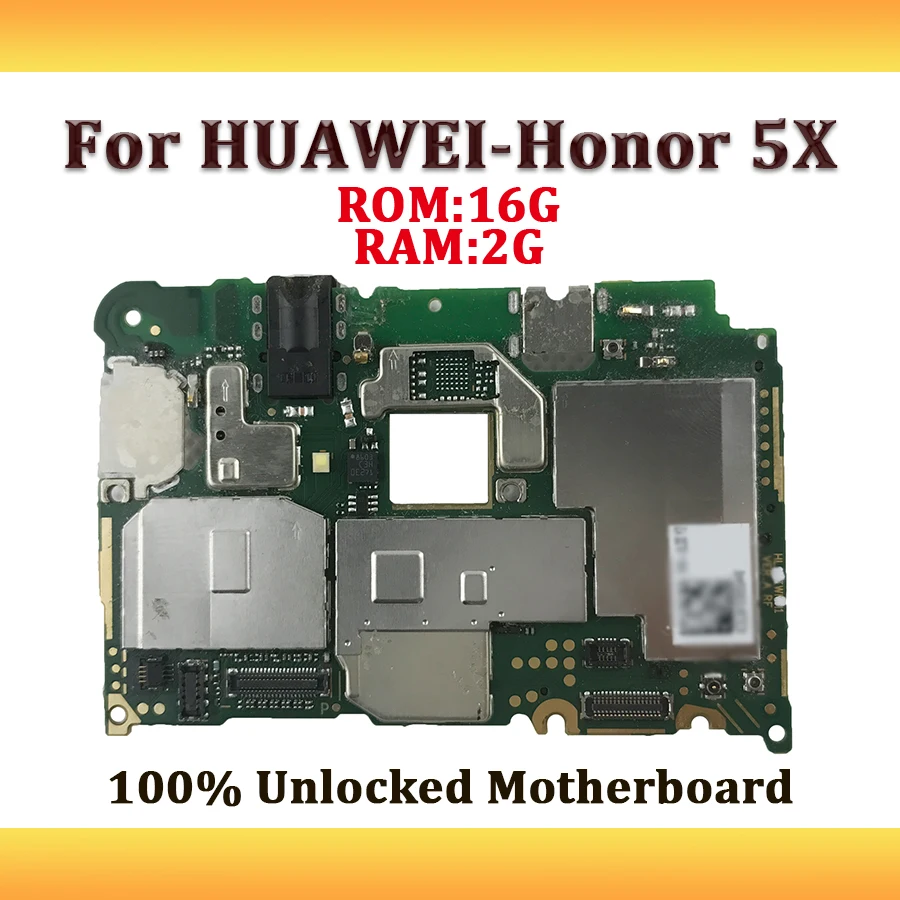 Материнская плата используемая для HUAWEI Honor 5X 16 ГБ материнская логическая с