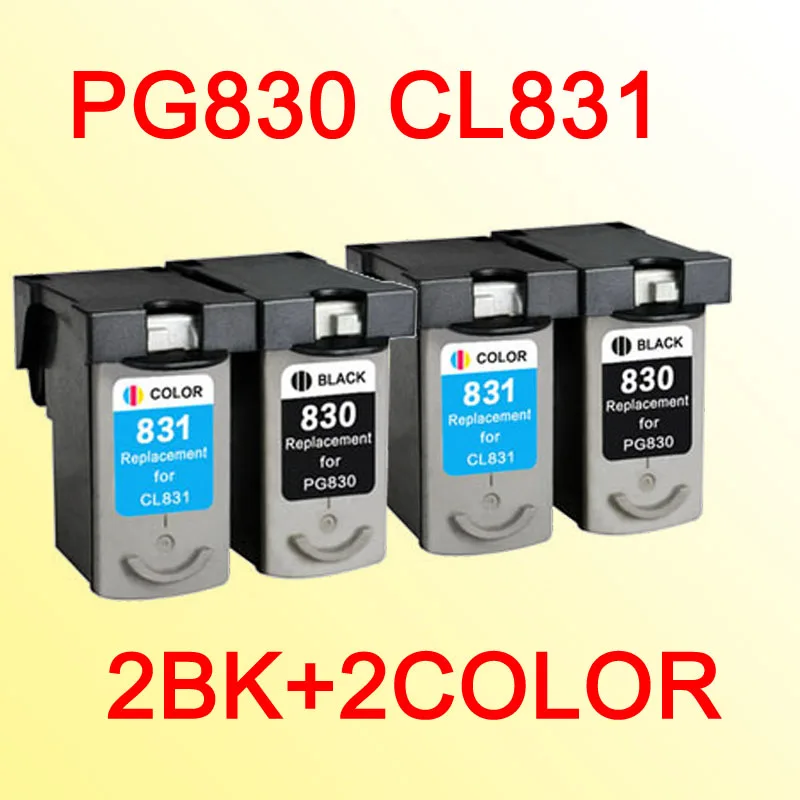 4x PG830 CL831 чернильный картридж совместимый для CANON PG 830 CL 831 PG830XL CL831XL