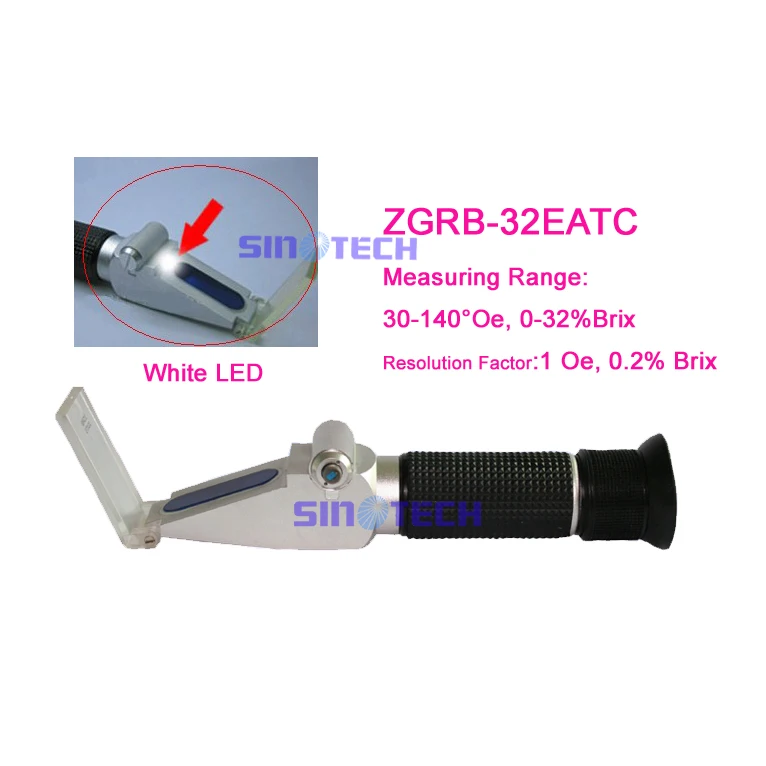 Ручной освещение Oechsle рефрактометр zgrb-32eatc