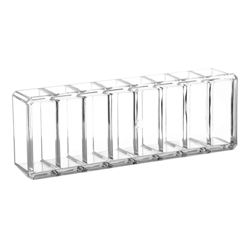 

Clear Acrylic Makeup Organizer Cosmetic Storage Box Makeup Powder Box Desktop Women Lipstick Holder Organizador Maquillaje