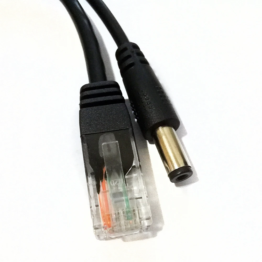 POE сплиттер 48 В вход 12 выход коммутатор IEEE802.3af/AT питания кабель адаптер для ip