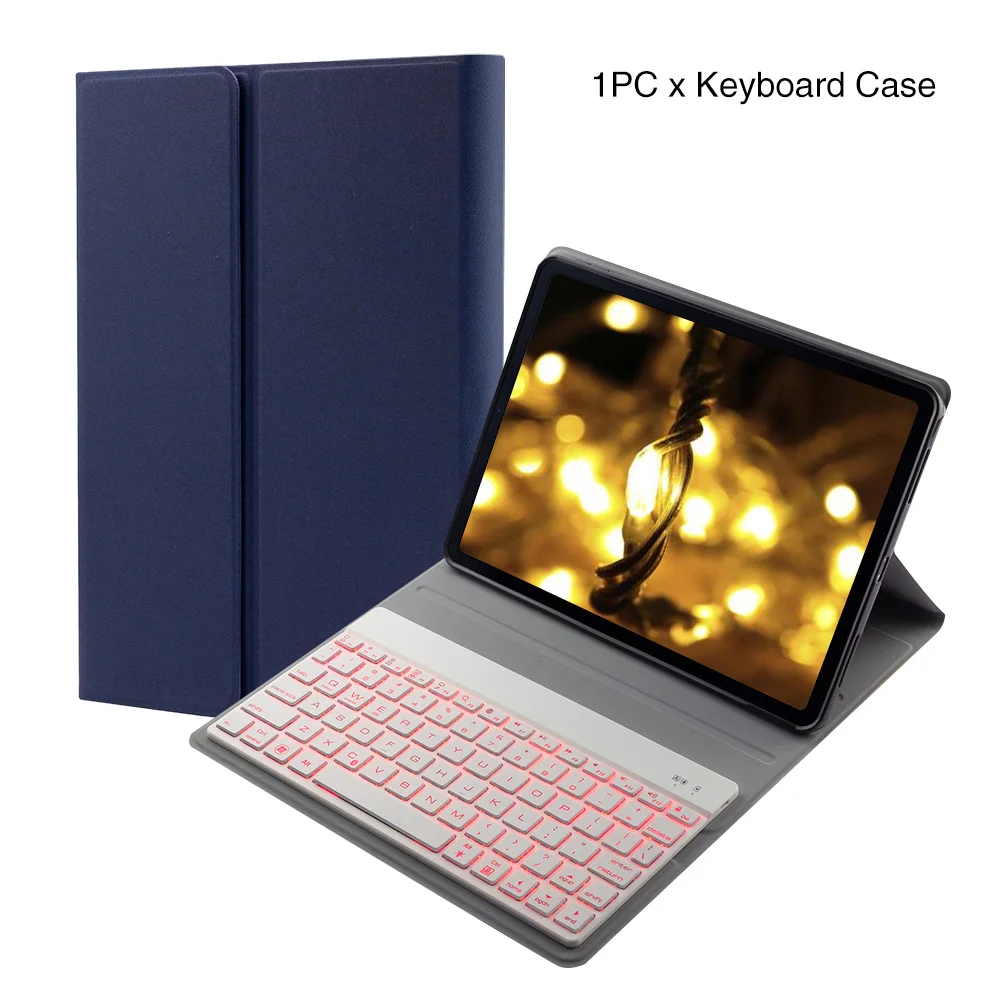 

Keyboard Case Bluetooth Cover Ultra-thin PU Leather Detachable Smart Tablet Auto Wake Durable Wireless Backlit For IPad Pro