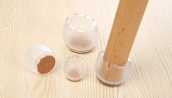 

WJ001 Chair feet pad transparent tube cover cap,insert end round tube 45-50mm square leg tube pile 37-41mm wood floor protector
