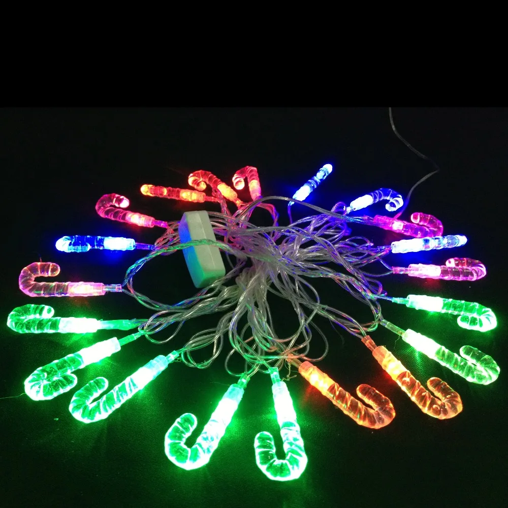 ac110v 220v input 3w candy cane led string light with candy cane christmas lights led