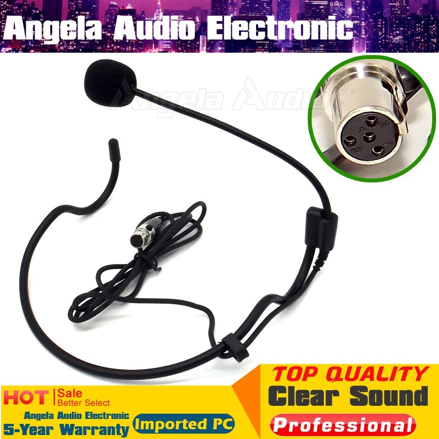 ミニxlr 4ピンta4fコネクタヘッドセットヘッドウォーンマイクコンデンサーマイクヘッドセットマイクmikrofon Microfone Shureのuhfワイヤレスカラオケミキサー Condenser Microphone Microphone Headsetmicrophone Microphone Aliexpress
