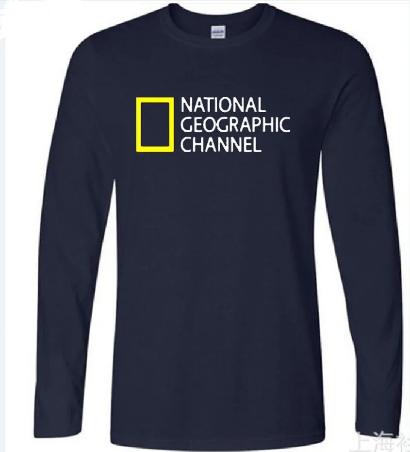 

NATIONAL GEOGRAPHIC CHANNEL uniform t shirt streetwear cotton men and comfortable jersey Long sleeve tee
