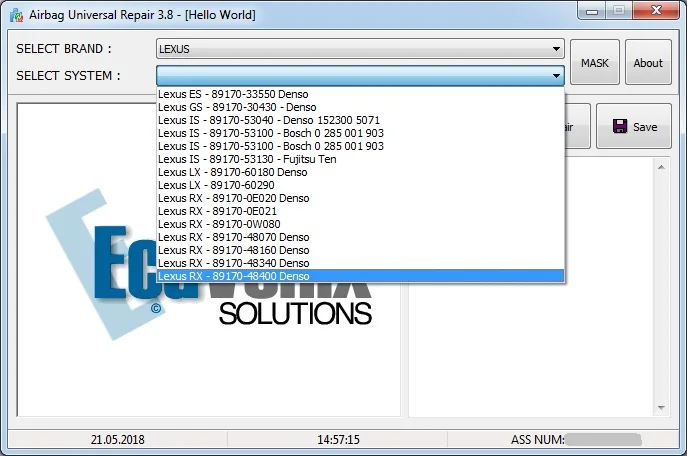 EcuVonix полный пакет(DTC Remover 1.8.8.5+ IMMO Универсальное декодирование 4,5+ EDC17 Checksum Calc+ подушка безопасности Универсальный Ремонт 3,8