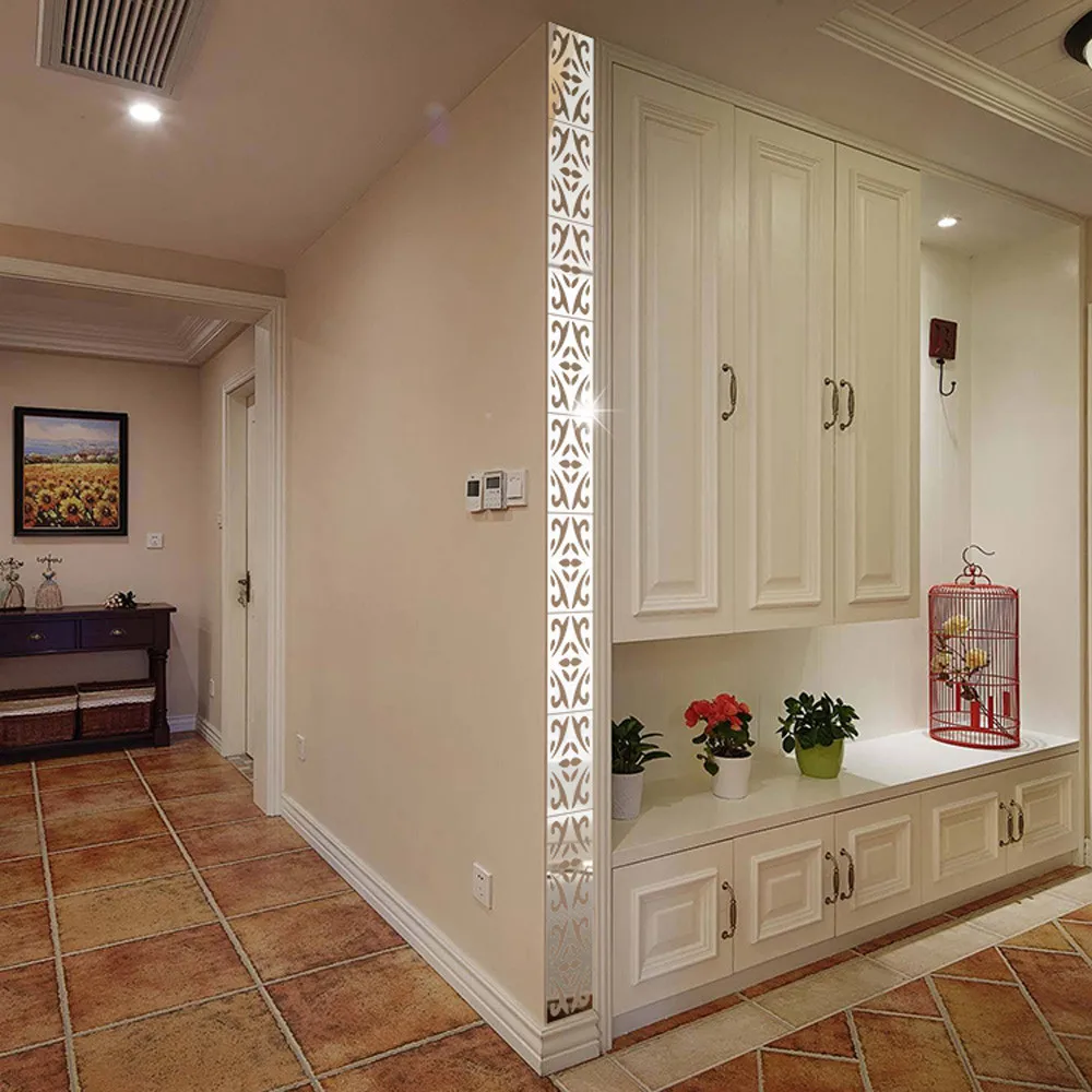 10 Piezas De Techo Tv Pared Decoracion Pared Pegatina 3d Espejo