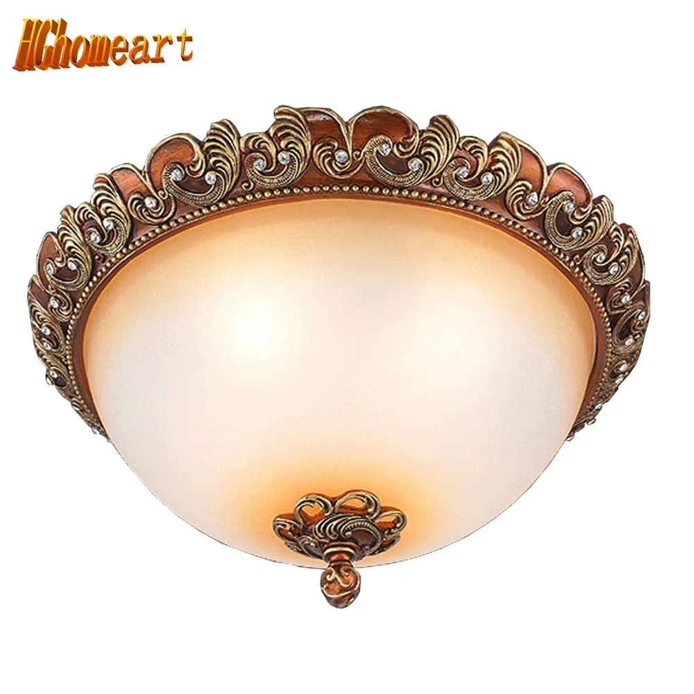 

110V-220V European Retro Led Ceiling Lights Bedroom Living Room Ceiling Lamps Lustre Lighting 21-25W Led Stair Light