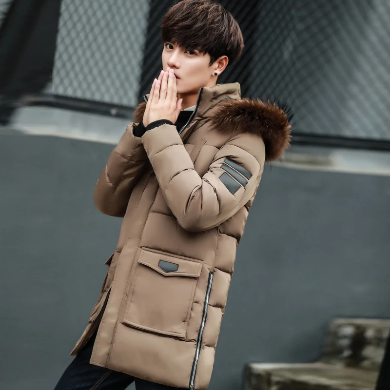 B Parka Men Cotton Thick Cotton Jacket New Long Winter Parkas Warm Fashion Business Cotton Jackets Coats Fur Collar B Parka Men Cotton Thick Cotton Jacket New Long Winter Parkas Warm Fashion Business Cotton Jackets Coats Fur Collar