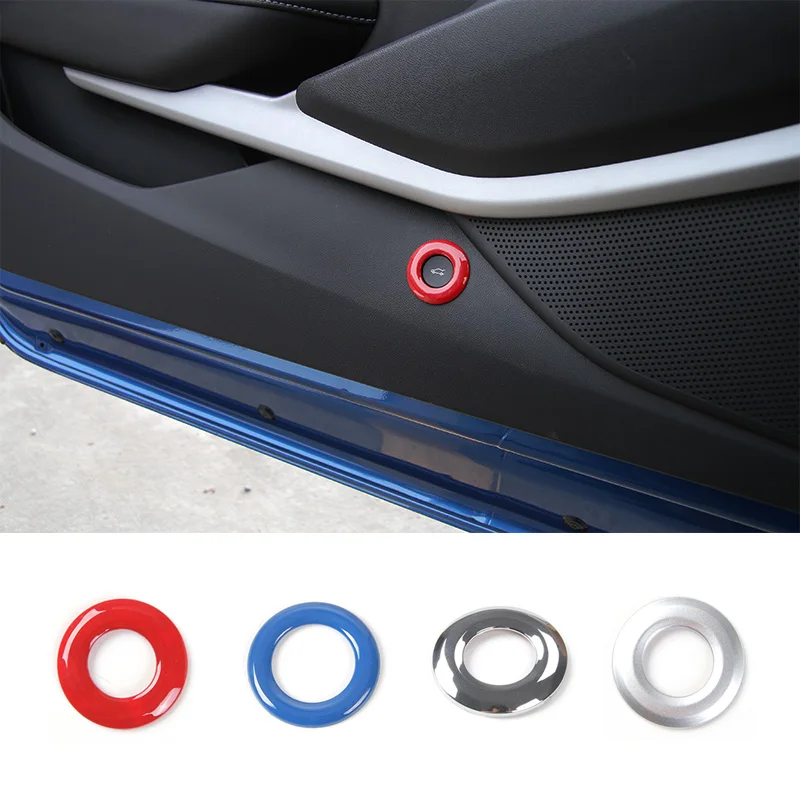 SHINEKA font b Car b font Styling Tail Door Trunk Open Button Switch Decoration Ring Cover