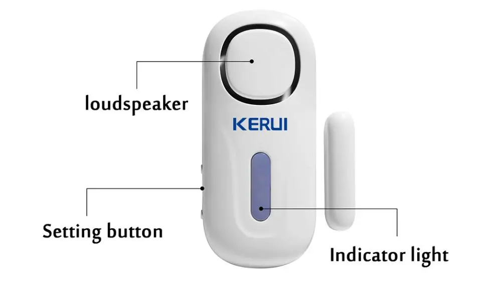 KERUI автоматизированный дверной датчик окна Сигнализация хост управление детектор дыма дверной звонок независимая дверь магнитный с пультом дистанционного управления