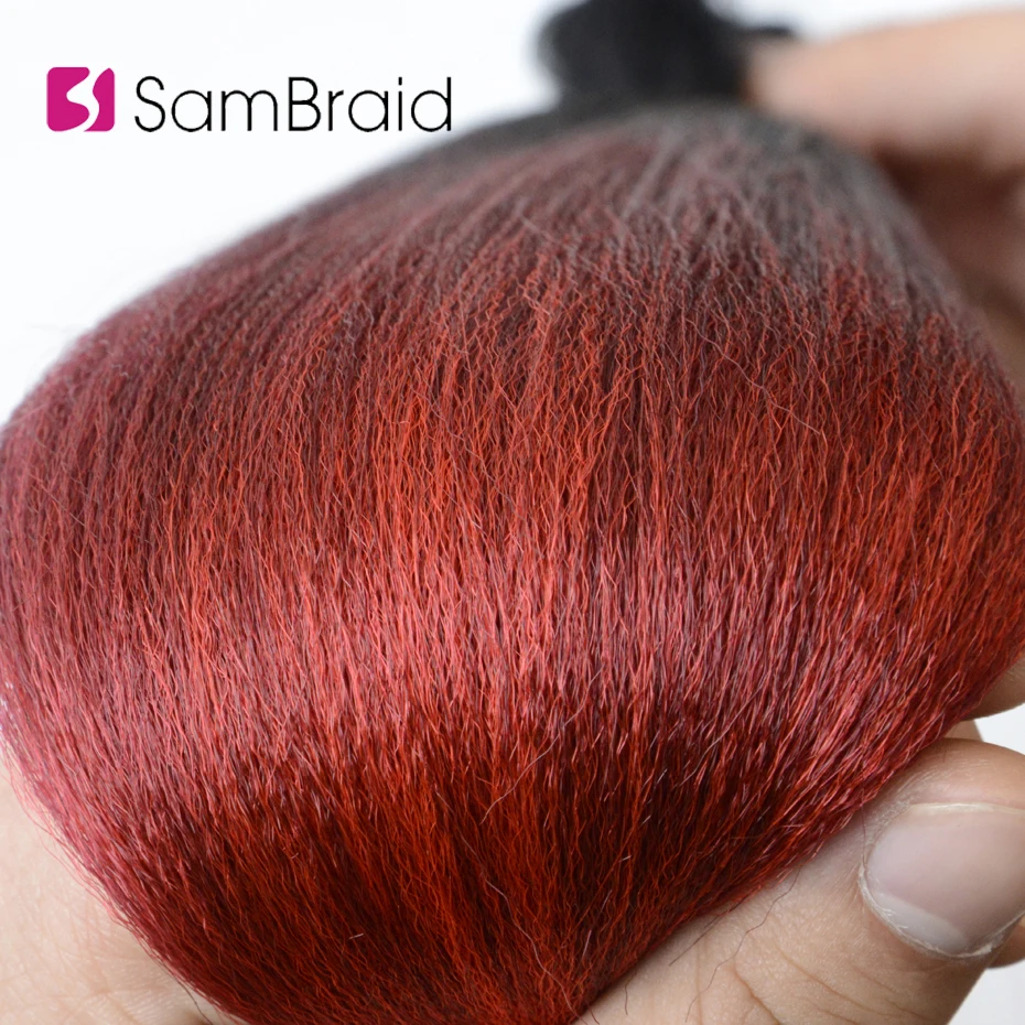 Sambraid предварительно растянутые E Z плетение волос Professional Perm Yaki синтетические волосы косы-горячая вода установка-зуд бесплатно для женщин