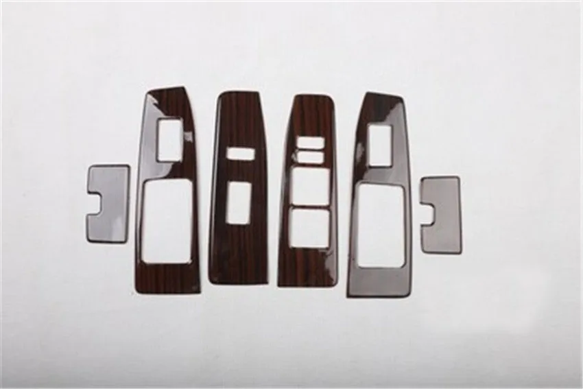 6 шт./лот ABS углеродное волокно или деревянные зерна автомобиля окно Лифт панели украшения Крышка для 2013- LEXUS ES250 ES300H ES350
