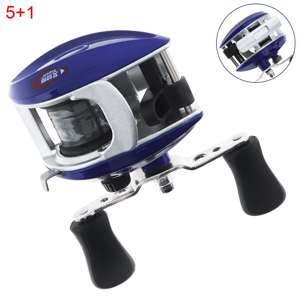 

Convenient Mini 5+1BB 3.3:1 135g Lightweight Baitcasting Fishing Reel Bring with Fishing Line