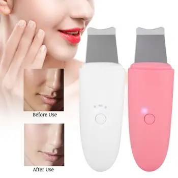 

Ultrasonic Face Cleaning Ultrasonic Skin Scrubber Ions Deep Cleansing Spatula Blackheads Grease Removal Massage Relaxation