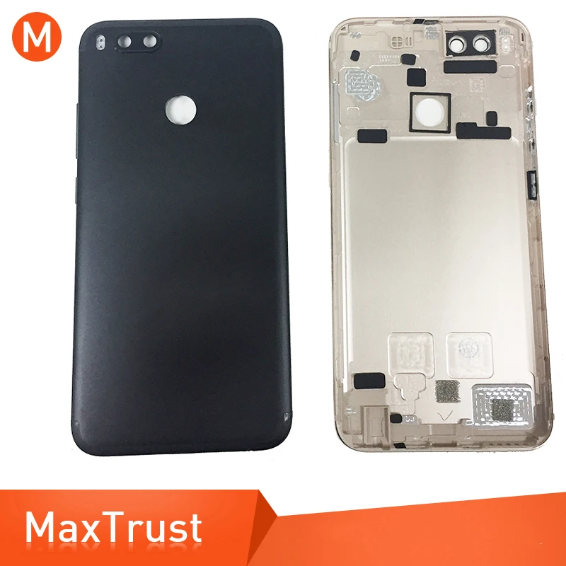 10 шт./лот чехол для аккумулятора Xiaomi Mi A1 задняя дверь крышка корпуса с объективом