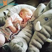 BOOKFONG 1PC 40 60cm Infant Soft Appease Elephant Playmate Calm Doll Baby Appease font b Toys