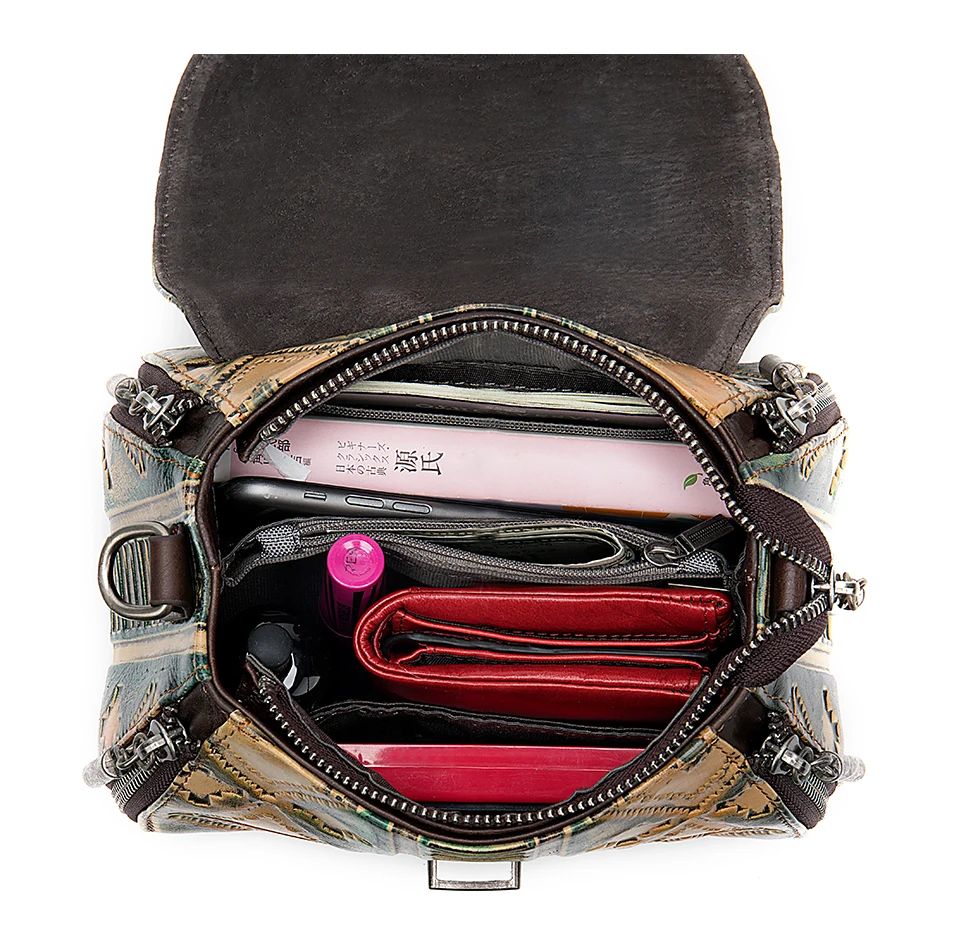 WESTAL women's bags genuine leather luxury handbags women bag designer shoulder bags for women messenger/crossbody bags totes