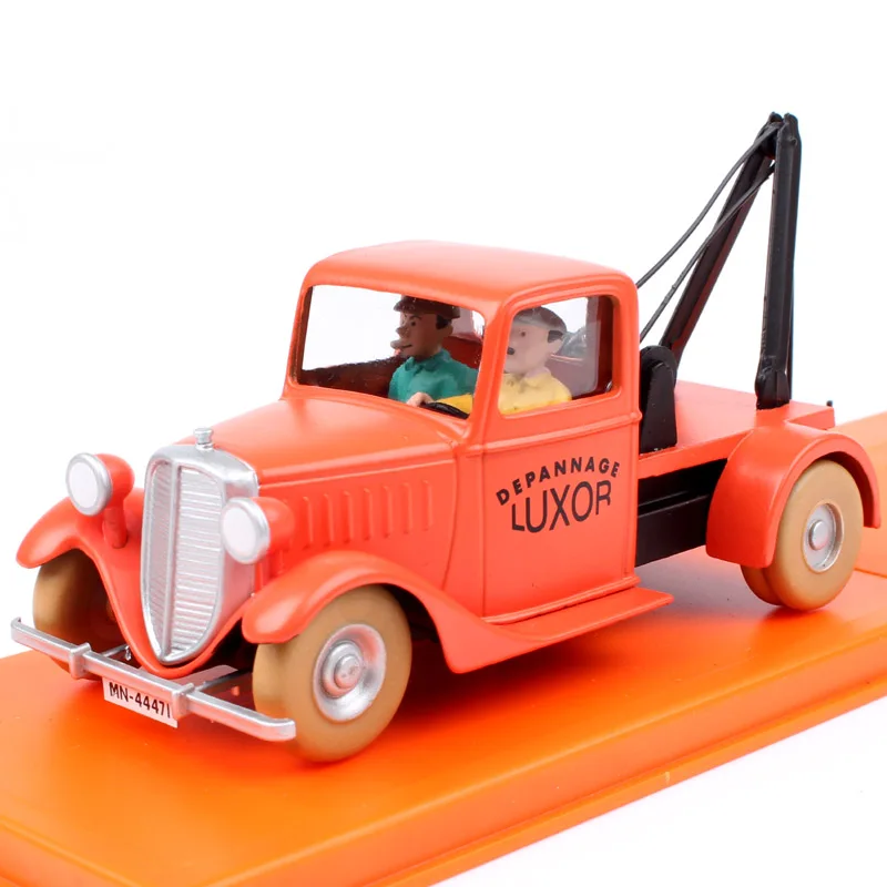 

1:32 Scale classic old Tintin tow truck The crab with golden Claws diecast model
