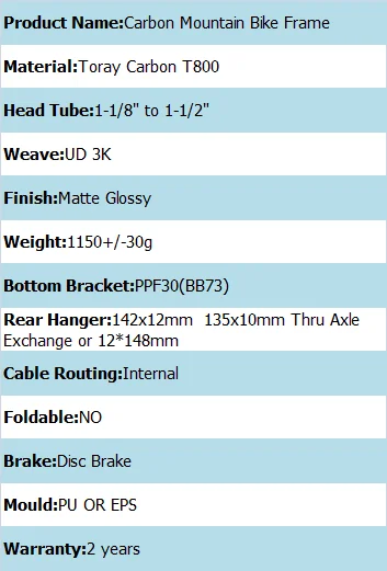 27.5 mtb bicycle frame
