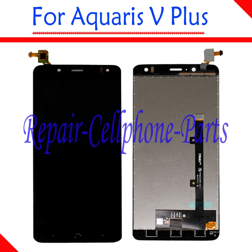 

5.5 inch Black 100% New Full LCD DIsplay + Touch Screen Digitizer Assembly Replacement For BQ Aquaris V Plus Free shipping