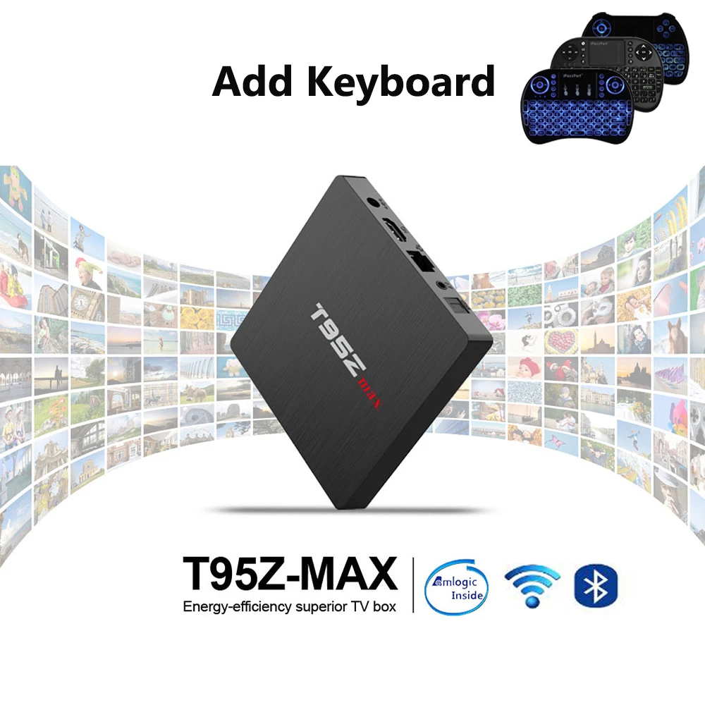 Sunvell T95Z MAX 3 ГБ ОЗУ 32 Гб ПЗУ Android Box Amlogic S912 Восьмиядерный 7 1 TV 4K 2 4G/5G WiFi Smart BOX |