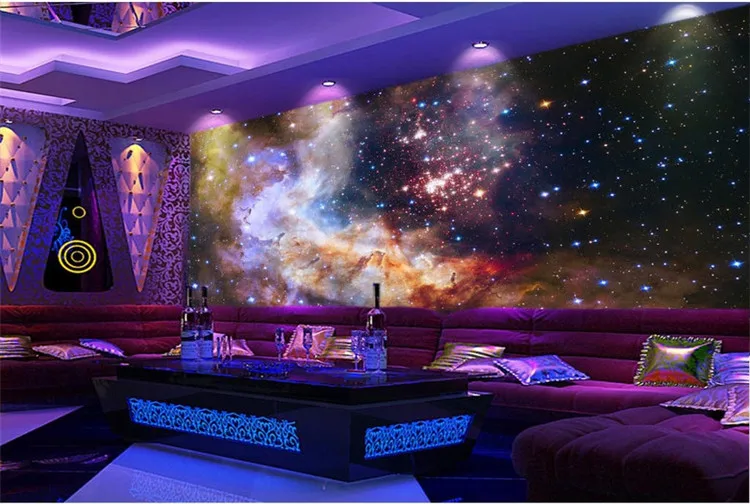 3D фото на заказ Великолепная галактика фото обои Звездная ночь настенная живопись Домашний декор Детская Спальня Декор для гостиной